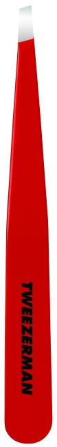 1230-RR Signature Red Slant Tweezer